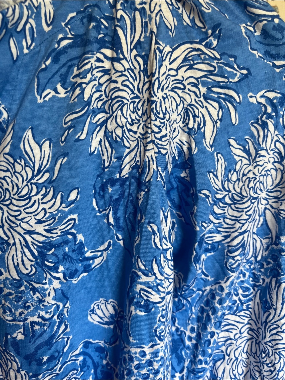Lilly Pulitzer Blue & White Floral Midi Dress - Picture 6 of 11